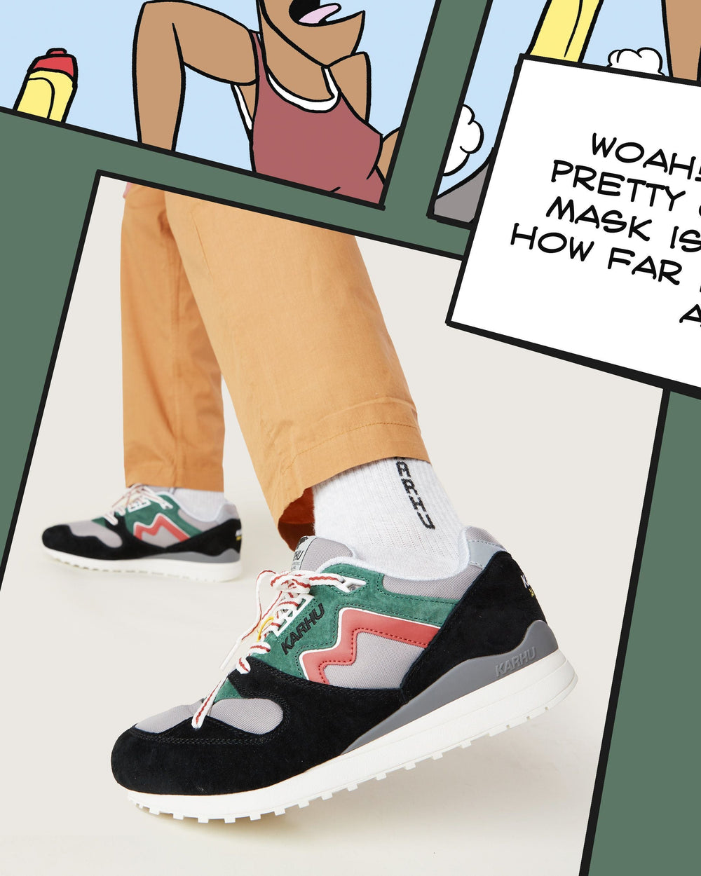 Synchron classic - jet black / hot sauce | Karhu sale