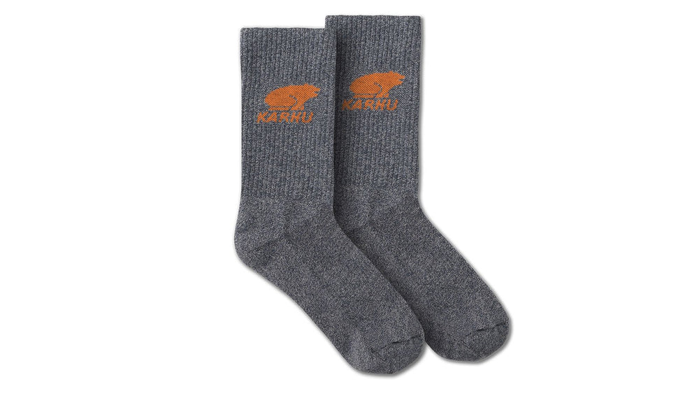 Classic Logo Sock - Dark Grey Melange / Carota | Karhu outlet
