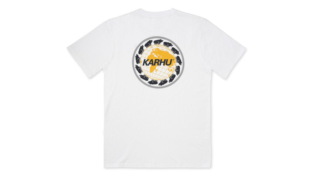 worldwide t-shirt - white / india ink | Karhu online