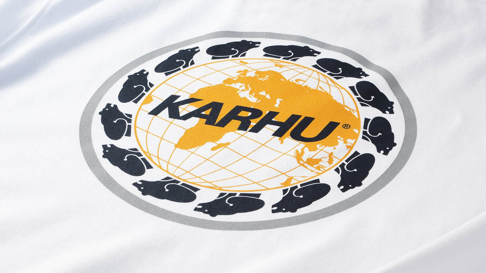 worldwide t-shirt - white / india ink | Karhu online