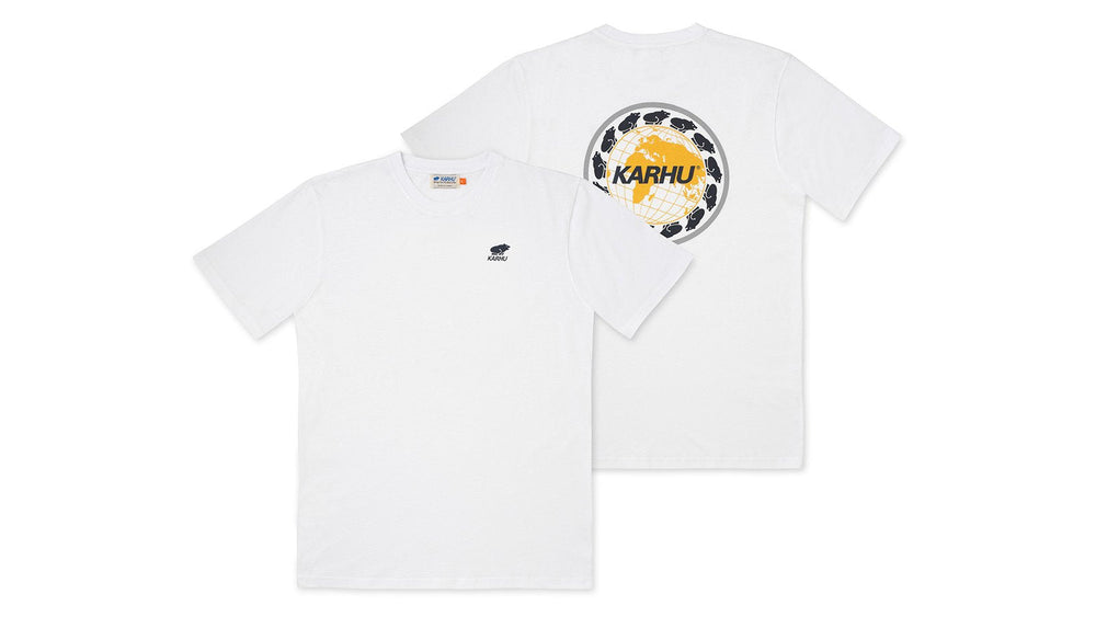 worldwide t-shirt - white / india ink | Karhu online