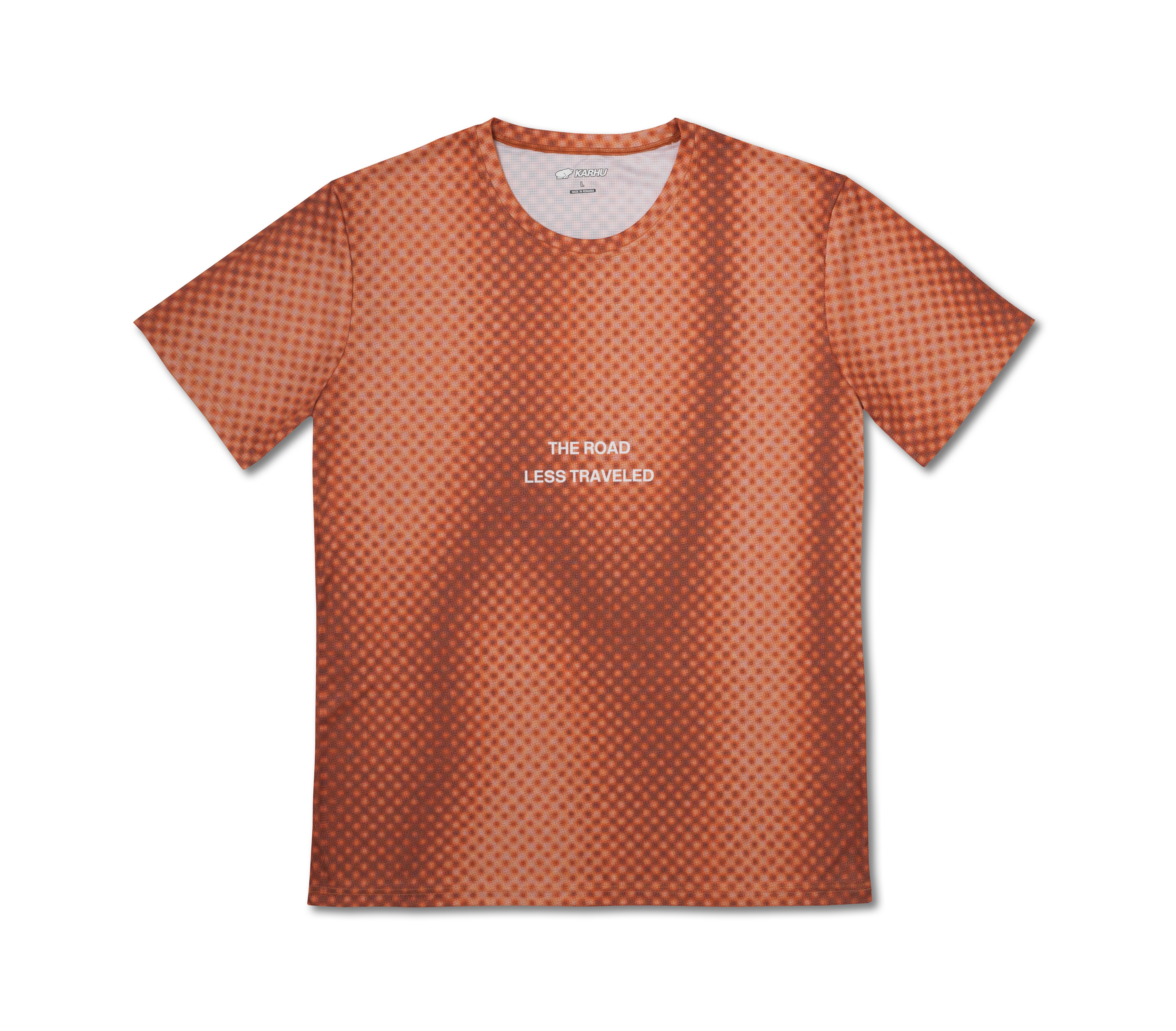 men's running T-shirt orange gradient / white. | Karhu outlet