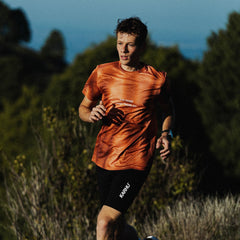 men's running T-shirt orange gradient / white. | Karhu outlet