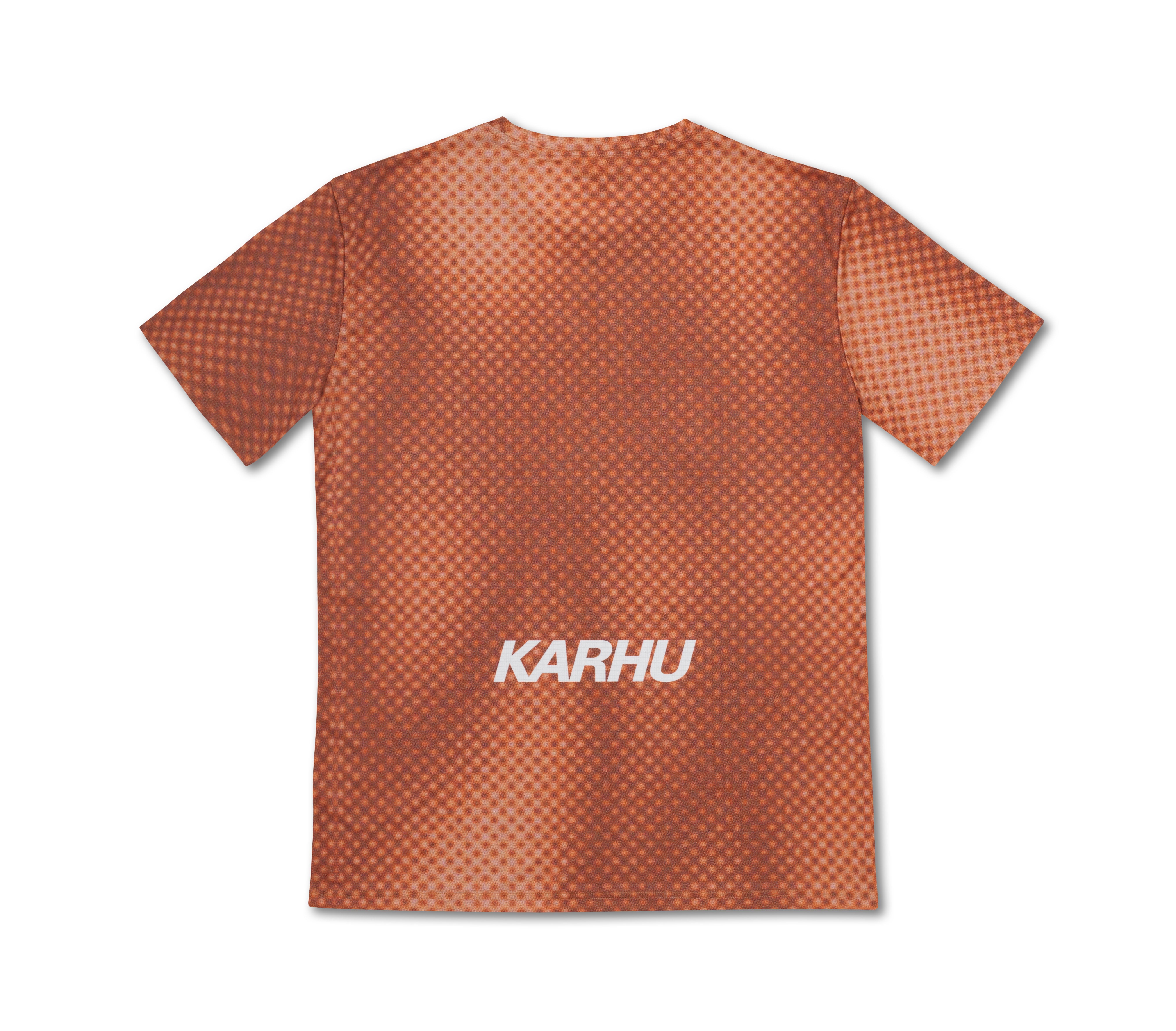 men's running T-shirt orange gradient / white. | Karhu outlet